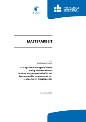 جلد سند PDF - کاربرد راهبردی استخراج بیت‌کوین در شرکت‌ها: تحلیل پتانسیل‌های اقتصادی برای شرکت‌های بهره‌بردار از منابع انرژی تجدیدپذیر